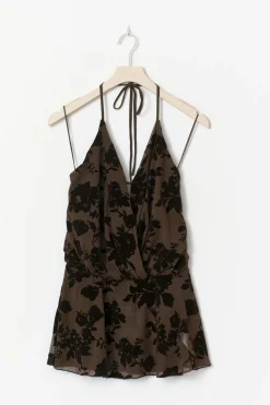 Floral halterneck top