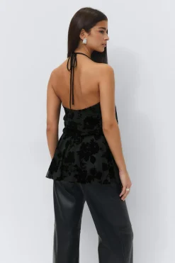 Floral halterneck top
