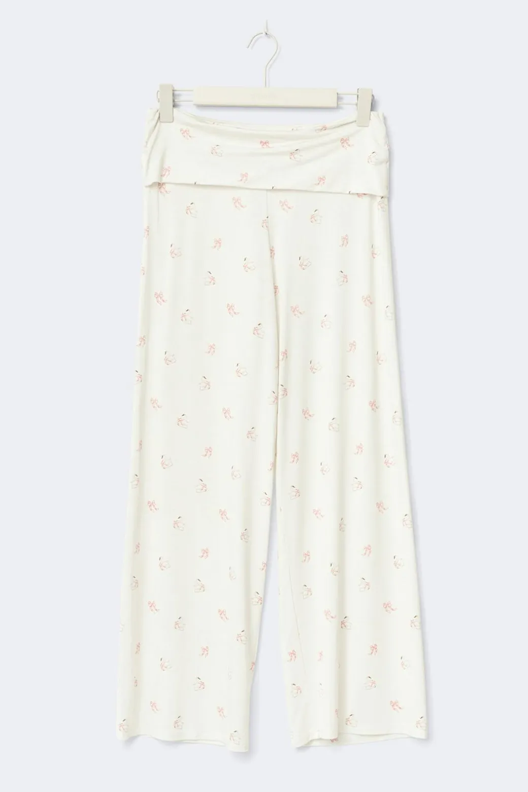Folded loungewear trousers