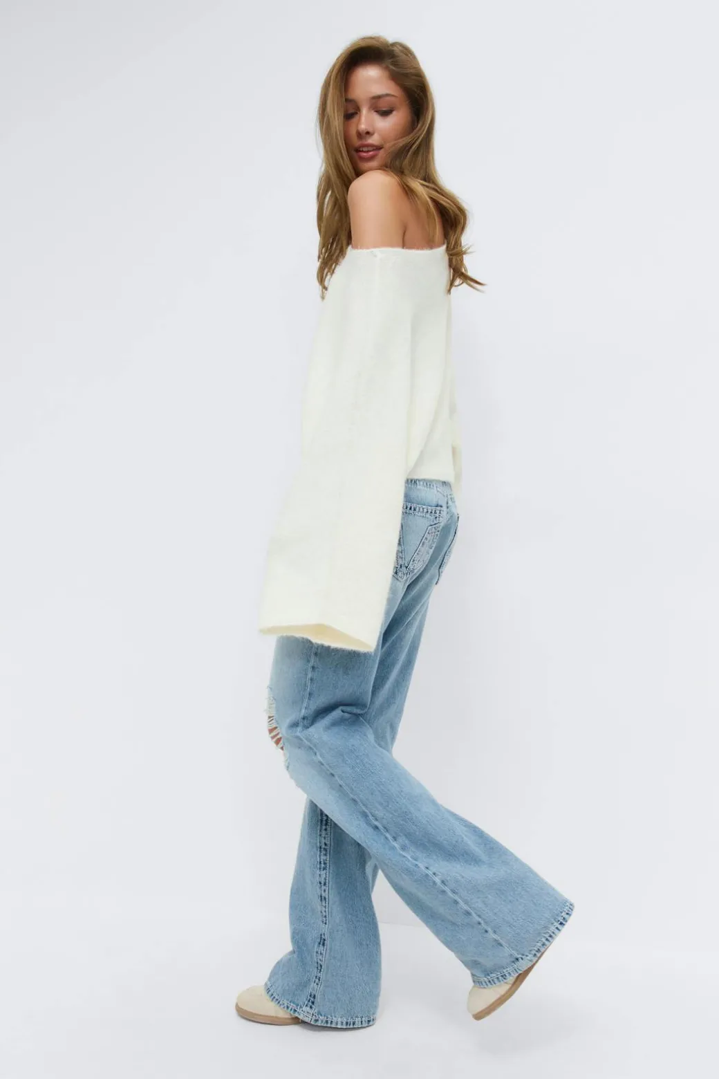 14+ for real low loose jeans
