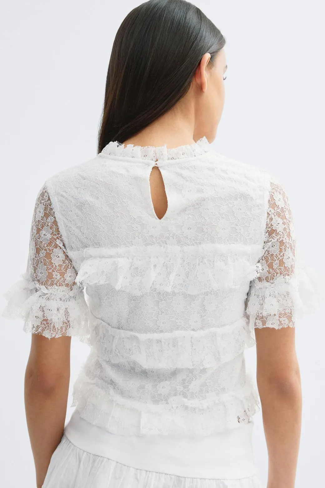 14+ frill lace top