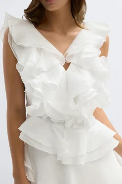 Frill mini dress