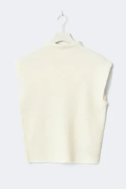 Funnel neck knitted top