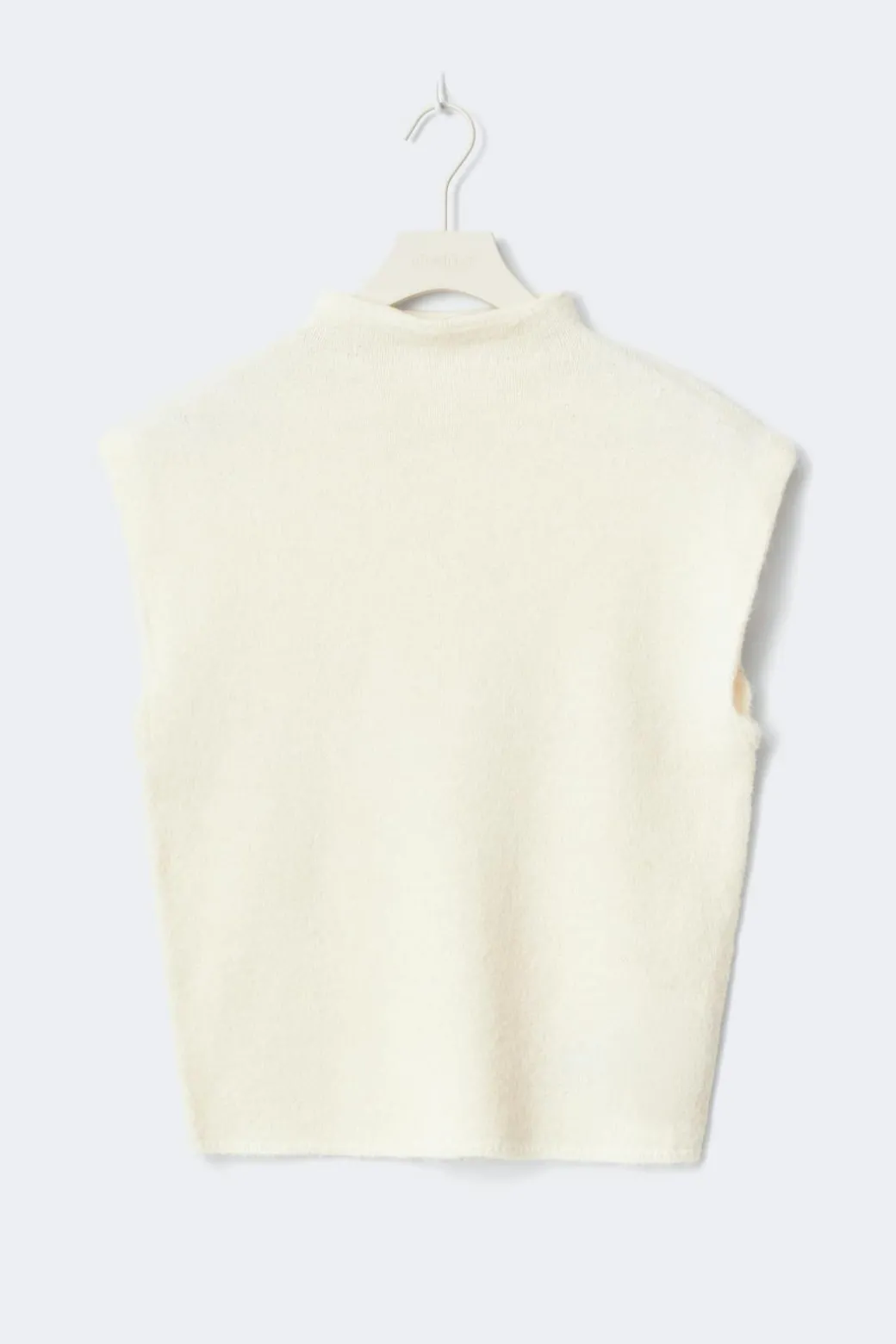 Funnel neck knitted top