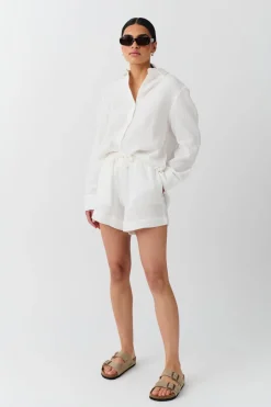 Gauze shorts