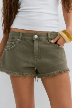 Glow low denim shorts