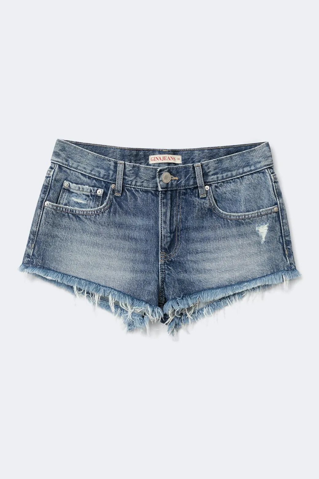 Glow low denim shorts