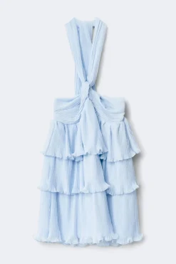 14+ halterneck frill dress