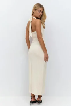 Halterneck midaxi dress