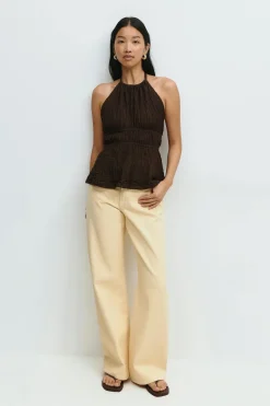 Halterneck tie top