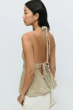 Halterneck tie top