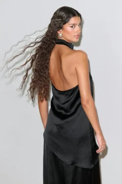 Halterneck tunic top