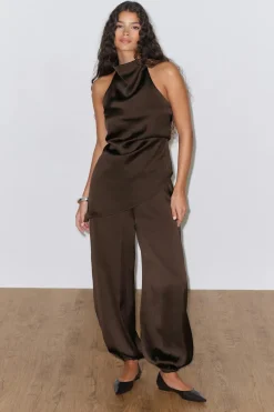 Halterneck tunic top