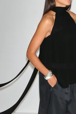 Halterneck tunic top