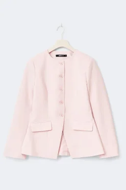 High neck shaped blazer
