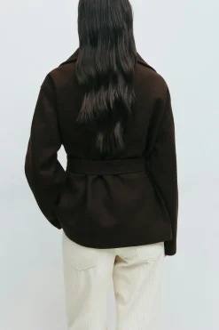 High neck short jacket