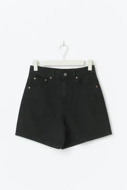 High waist denim shorts