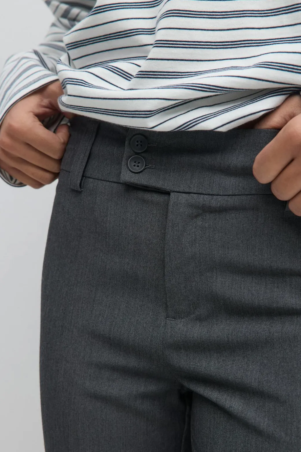 High waist flare trousers