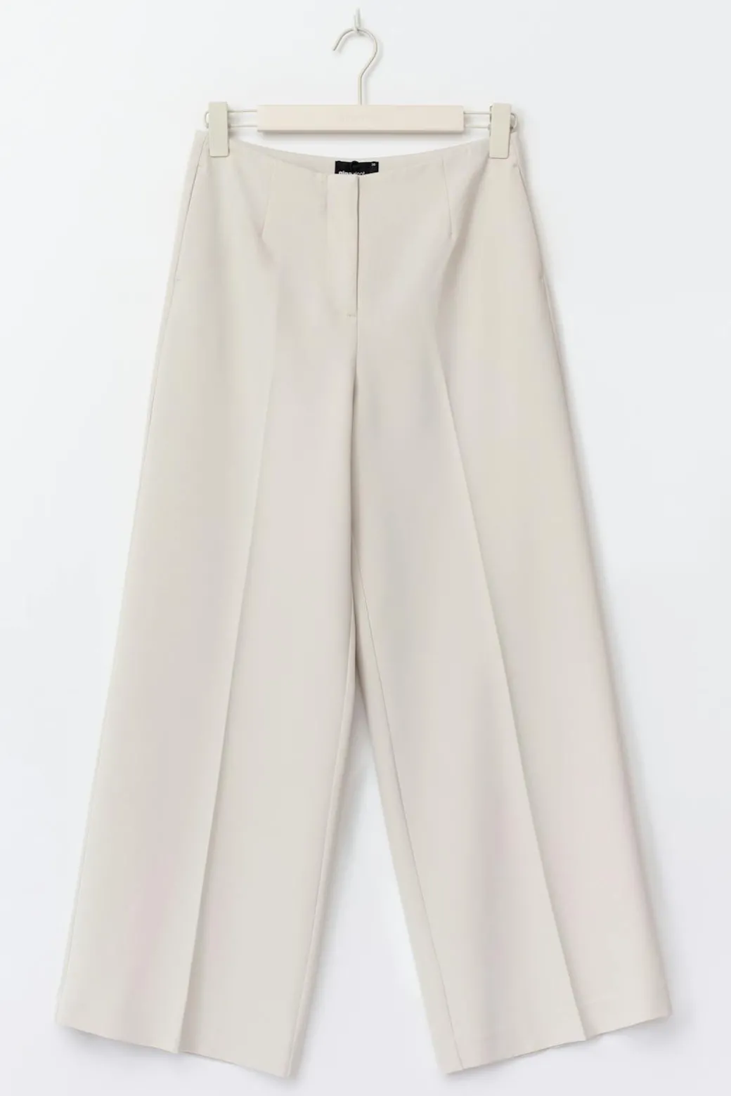 High waist wide trousers