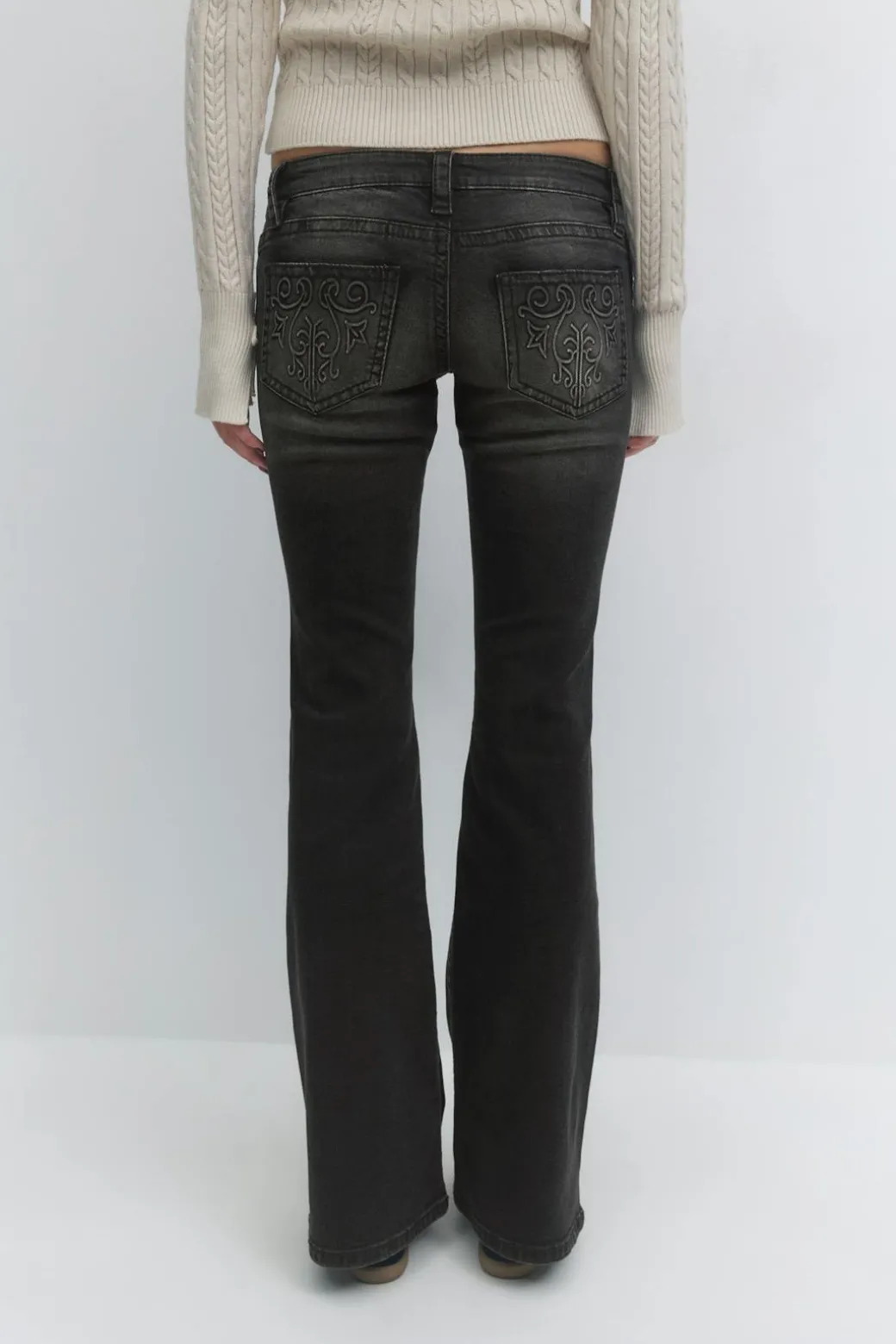 14+ hip hug flare tall jeans