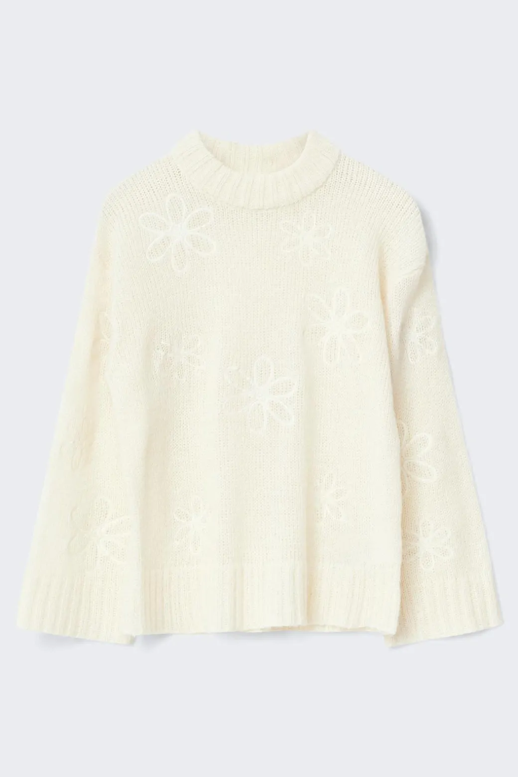 Jacquard knitted sweater