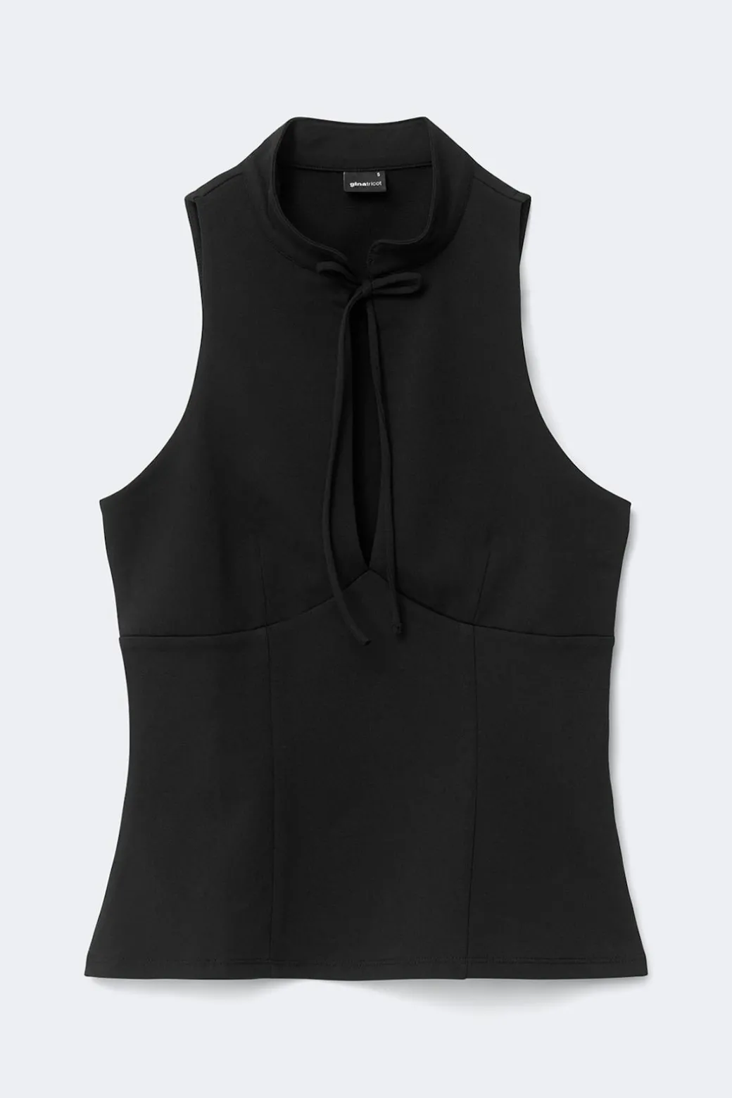 Keyhole tie top