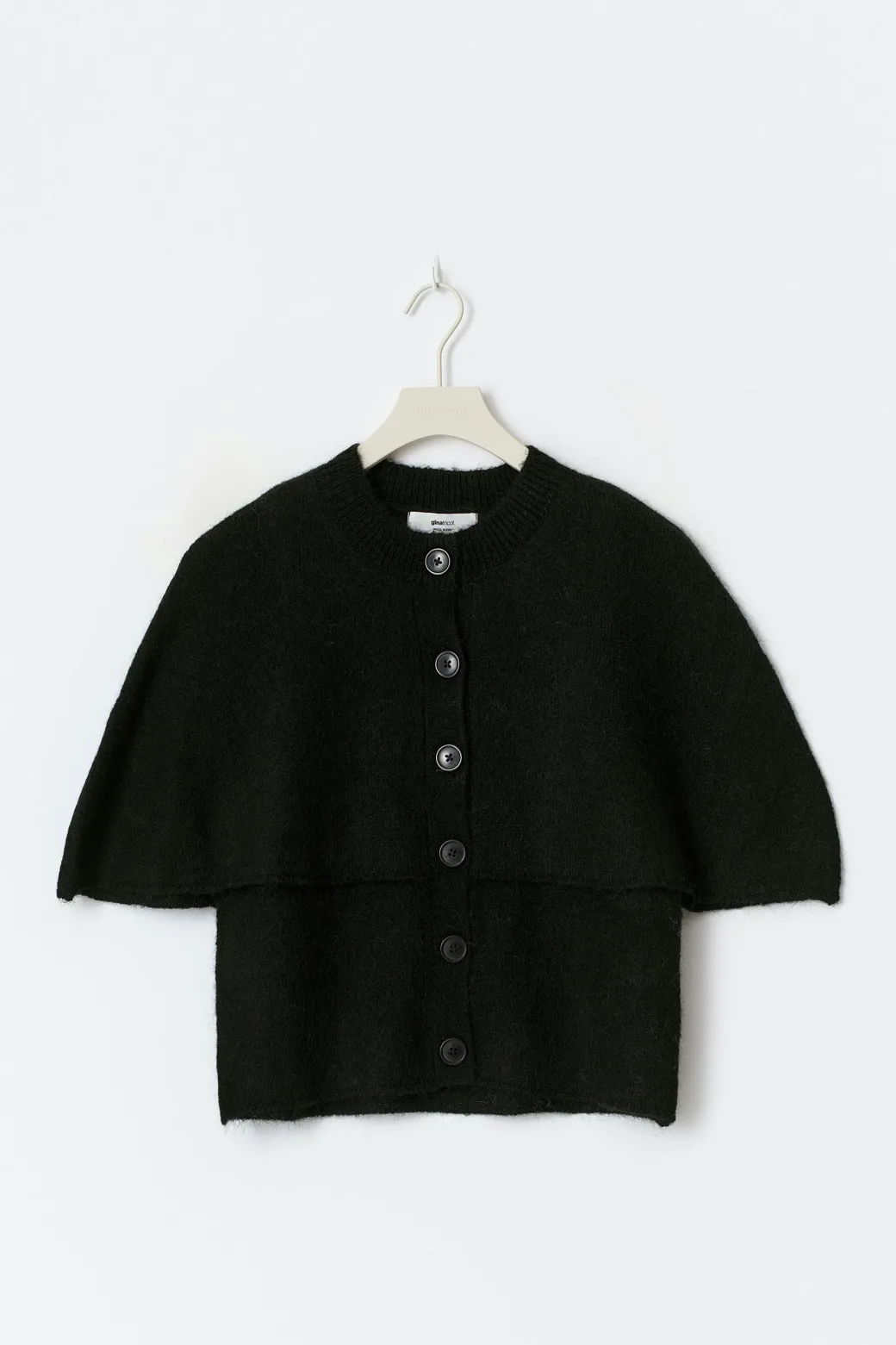 Knitted cape cardigan