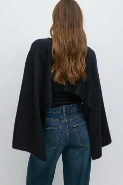 Knitted cape top
