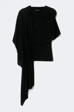 Knitted cape top