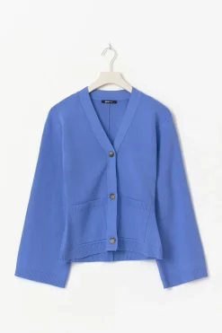Knitted cotton cardigan