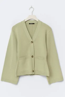 Knitted cotton cardigan