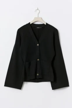 Knitted cotton cardigan