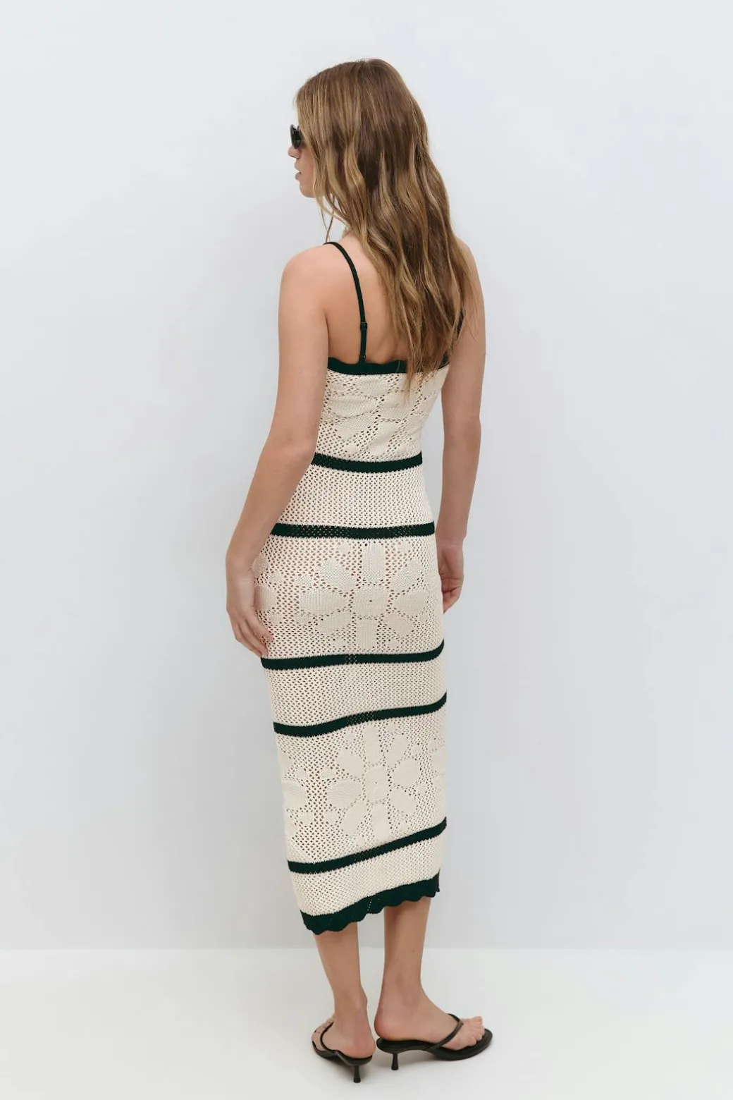 Knitted crochet dress