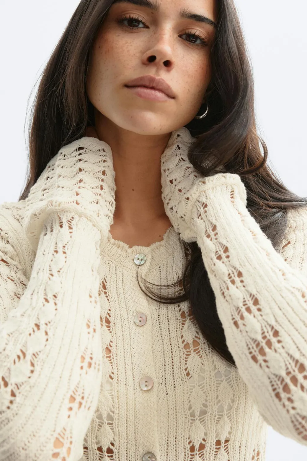 Knitted crochet dress