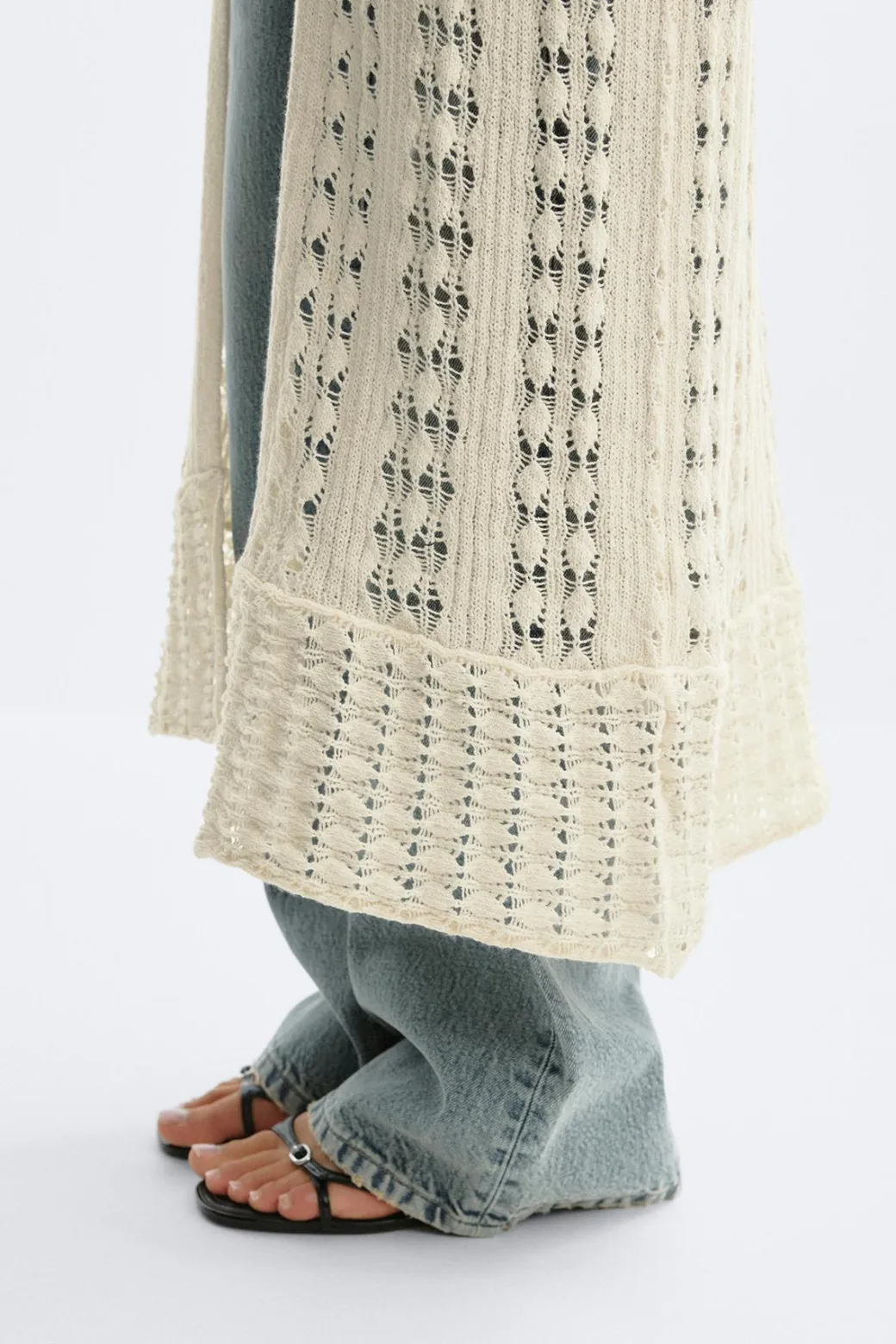 Knitted crochet dress