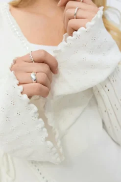 14+ knitted frill cardigan