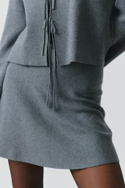 knitted jacquard skirt