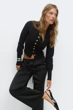 Knitted loungewear cardigan