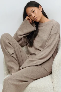 Knitted loungewear sweater
