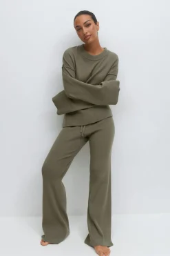 Knitted loungewear trousers