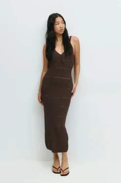 Knitted midi dress