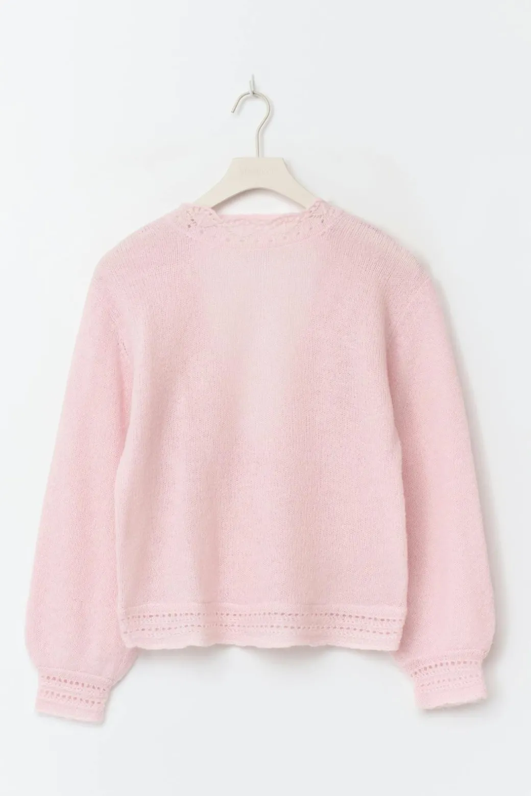 14+ knitted open back sweater