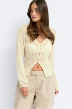 Knitted sheer cardigan
