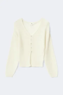 Knitted sheer cardigan
