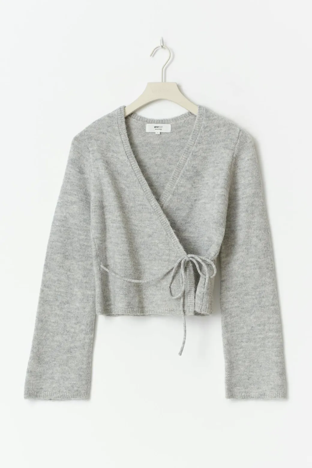 Knitted wrap cardigan