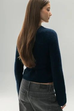 Knitted wrap cardigan