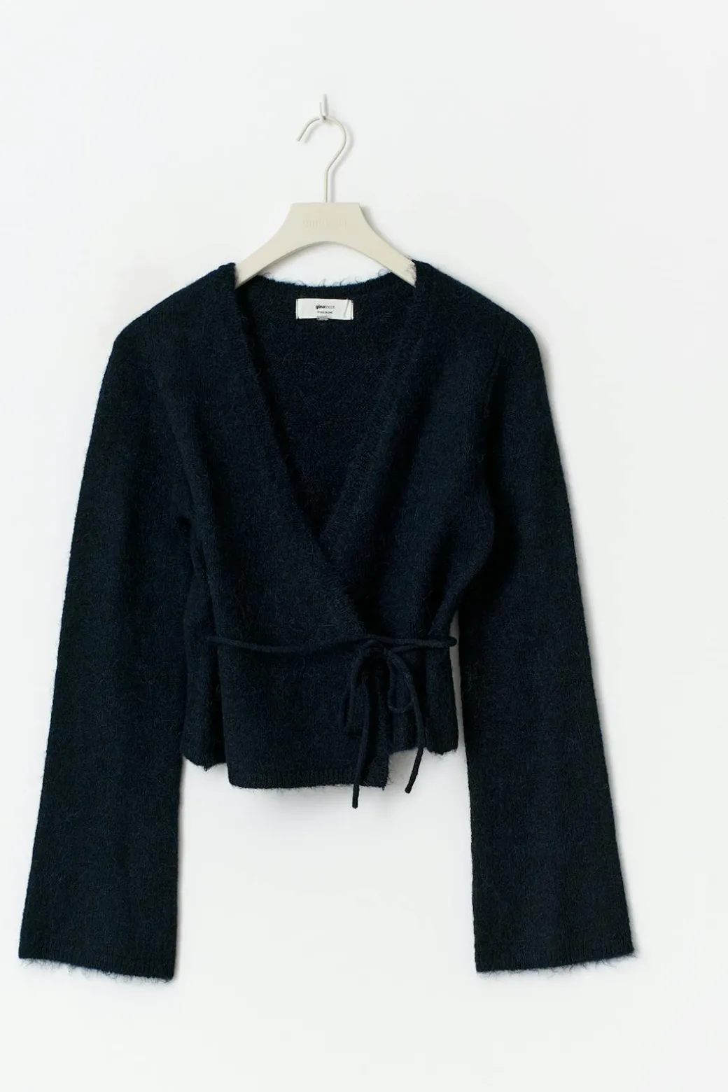 Knitted wrap cardigan