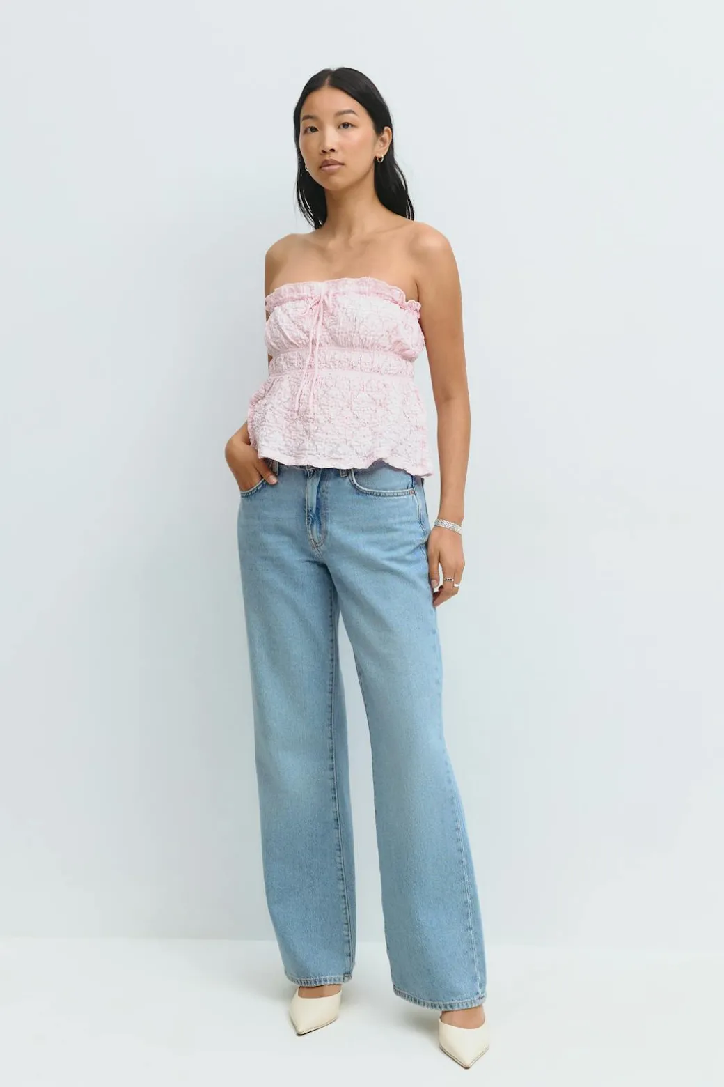 Lace bandeau top