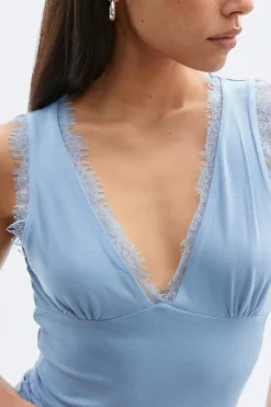Lace detail tank