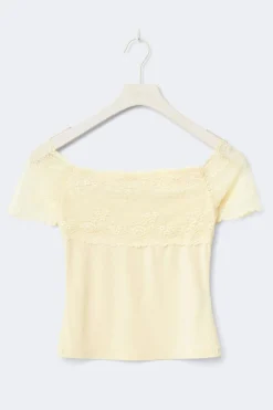 14+ lace detail top